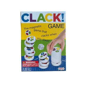Amigo Clack! Game Magnetic Stacking Disks Family Activity Ages 5+ New Sealed